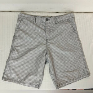 Valor Men's Board Shorts White Gray  Size 34